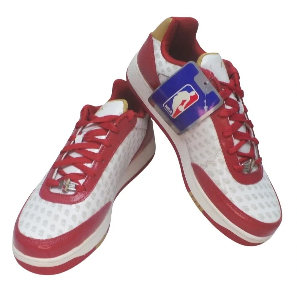 VTG Reebok 07 NBA Downtime Low Men 10 Las Vegas All Star Red White Gold 4-168976